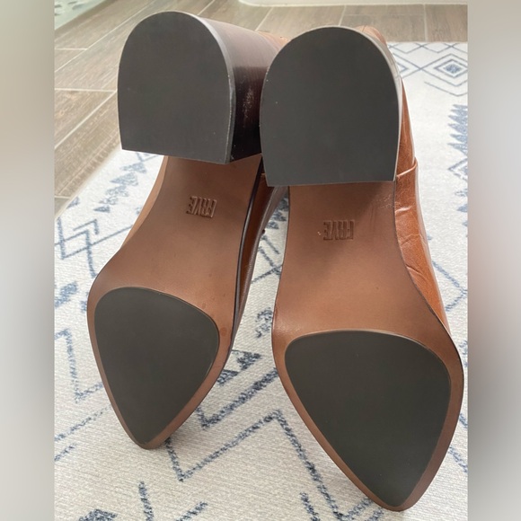 FRYE Boots Cognac Size 9.5 - Picture 9 of 12